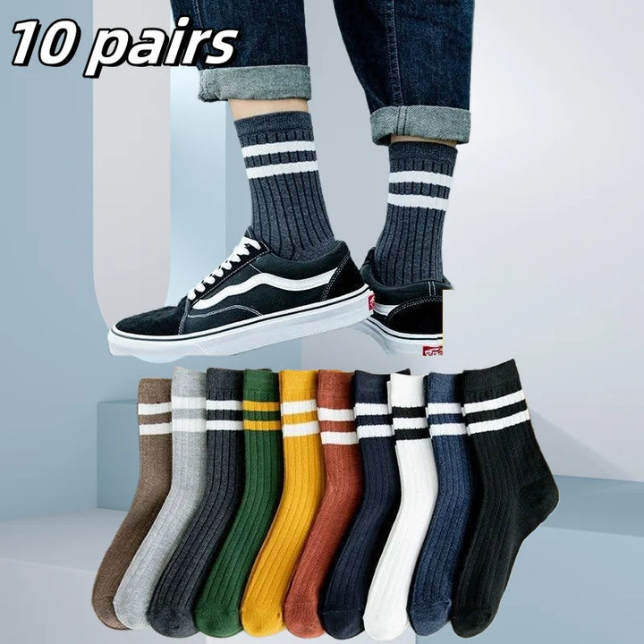 10pairs Breathable Cotton Sports socks