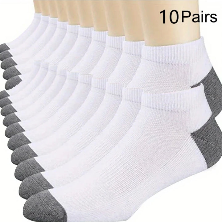 10pairs Breathable Cotton Sports socks